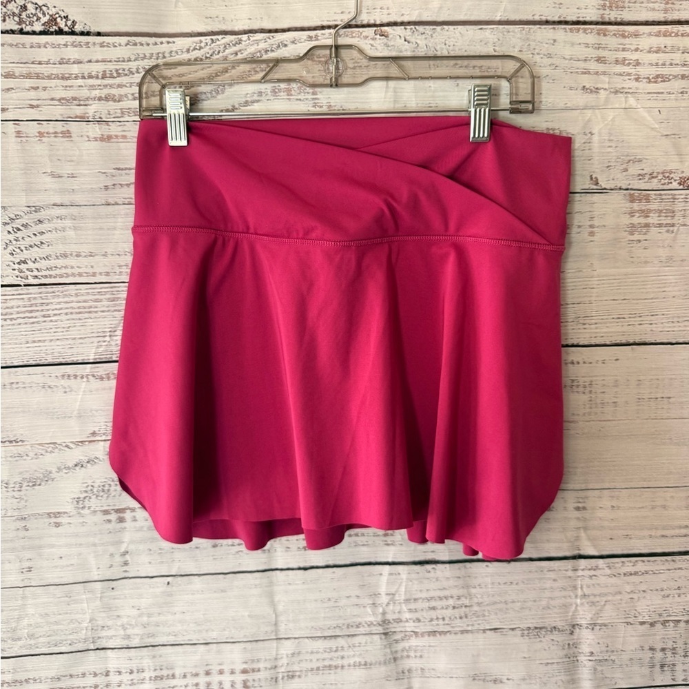 Calvin Klein Performance Tennis Skort Women L Stretch Pull On Fuchsia